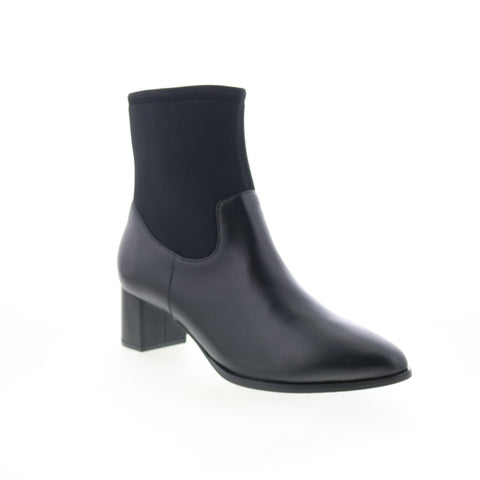 Trotters Kippy T2060-001 Womens Black Leather Ankle & Booties Boots