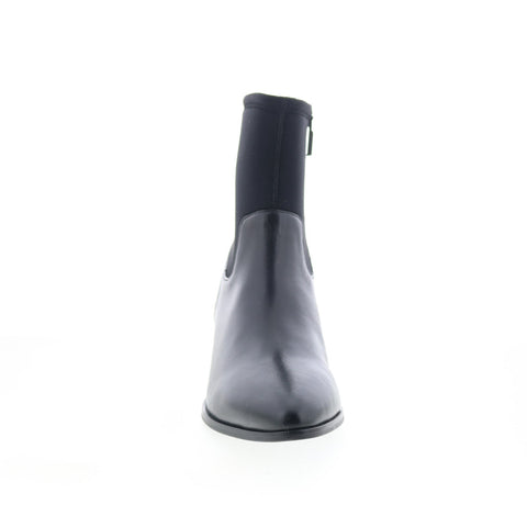 Trotters Kippy T2060-001 Womens Black Leather Ankle & Booties Boots