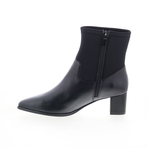 Trotters Kippy T2060-001 Womens Black Leather Ankle & Booties Boots