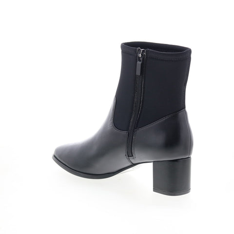Trotters Kippy T2060-001 Womens Black Leather Ankle & Booties Boots