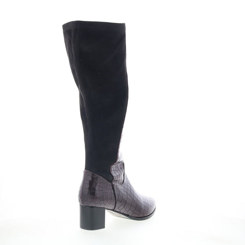 Trotters Kirby Wide Calf T2067-626 Womens Burgundy Casual Dress Boots