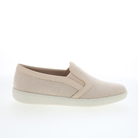 Trotters Alright T2101-137 Womens Beige Mesh Slip On Lifestyle Sneakers Shoes