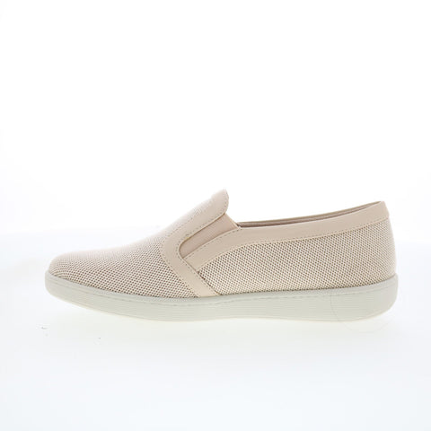 Trotters Alright T2101-137 Womens Beige Mesh Slip On Lifestyle Sneakers Shoes