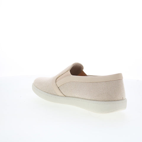 Trotters Alright T2101-137 Womens Beige Mesh Slip On Lifestyle Sneakers Shoes
