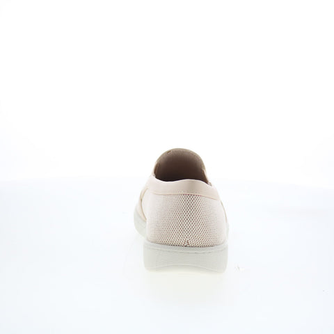 Trotters Alright T2101-137 Womens Beige Mesh Slip On Lifestyle Sneakers Shoes