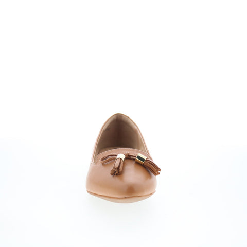 Trotters Hope T2162-282 Womens Brown Leather Slip On Loafer Flats Shoes