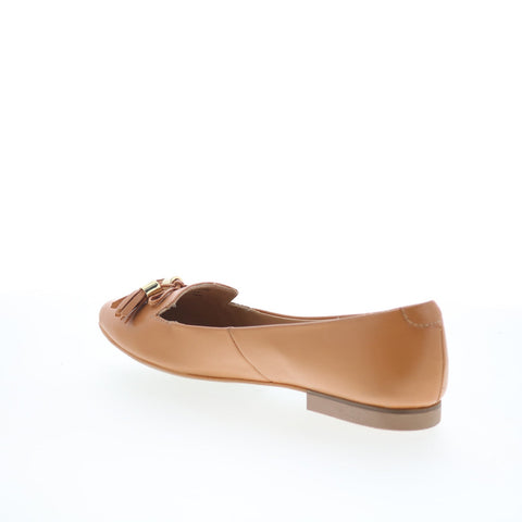 Trotters Hope T2162-282 Womens Brown Leather Slip On Loafer Flats Shoes