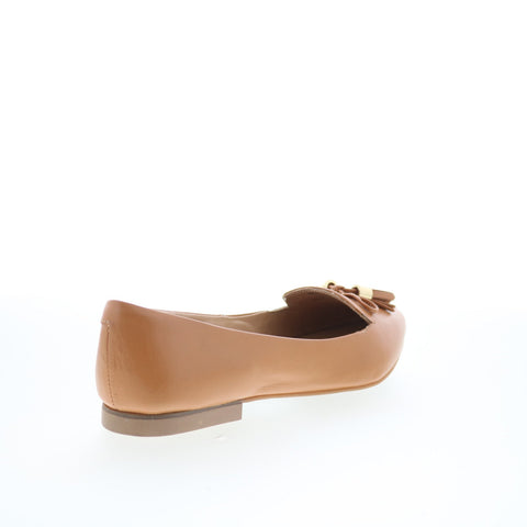 Trotters Hope T2162-282 Womens Brown Leather Slip On Loafer Flats Shoes