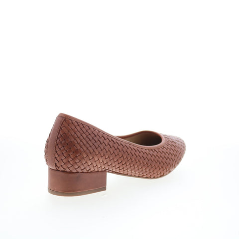 Trotters Jade T2269-215 Womens Brown Synthetic Slip On Pumps Heels Shoes