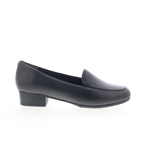 Trotters Ruby Perf T2320-001 Womens Black Leather Slip On Loafer Flats Shoes