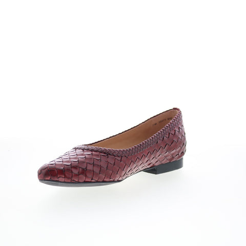 Trotters Emmie T2371-642 Womens Brown Leather Slip On Loafer Flats Shoes