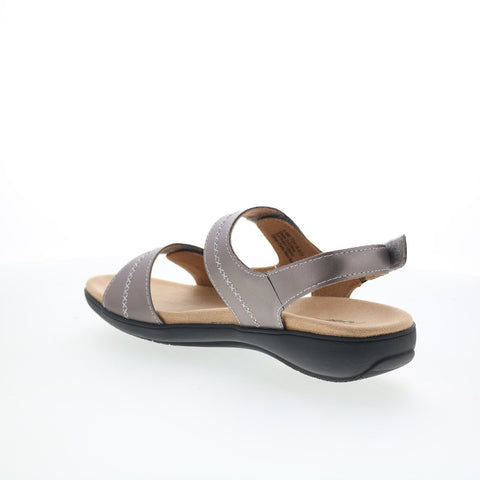 Trotters Romi Stitch T2418-033 Womens Gray Synthetic Sandals Shoes