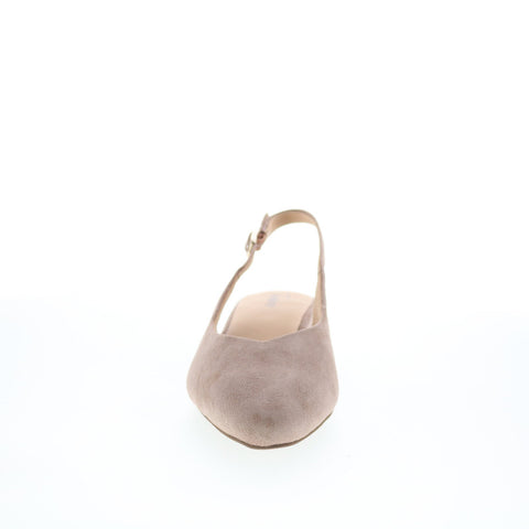 Trotters Jessa T2509-170 Womens Gray Suede Slingback Heels Shoes