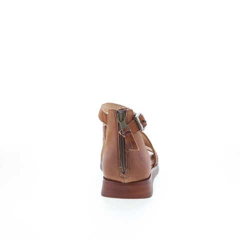 Miz Mooz Geranium T29002-101-6892 Womens Brown Leather Wedges Sandals Shoes