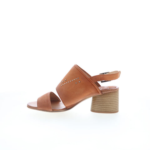Miz Mooz Bohemian T32002-101-6154 Womens Brown Leather Heeled Sandals Shoes