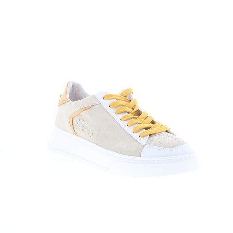 Miz Mooz Tristin Womens Gray Leather Lace Up Lifestyle Sneakers Shoes