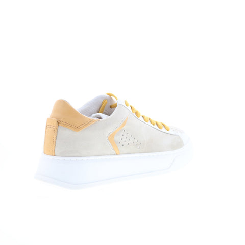 Miz Mooz Tristin Womens Gray Leather Lace Up Lifestyle Sneakers Shoes