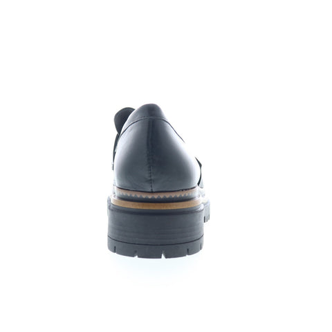 Miz Mooz Damian Womens Black Leather Loafers & Slip Ons Casual Shoes