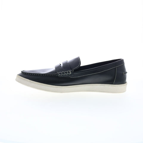 Testosterone Jim Nee T92001 Mens Black Loafers & Slip Ons Penny Shoes