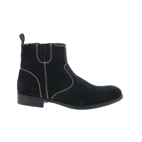 Testosterone Now Daze T93101 Mens Black Suede Slip On Casual Dress Boots