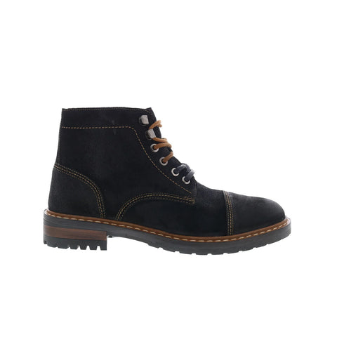 Testosterone Track Star T97021 Mens Black Suede Lace Up Casual Dress Boots