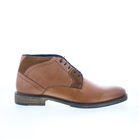 Testosterone Air Wing T99320 Mens Brown Leather Lace Up Chukkas Boots