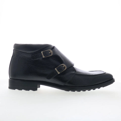 Mezlan Taberna Double Monk Strap Mens Black Casual Dress Boots
