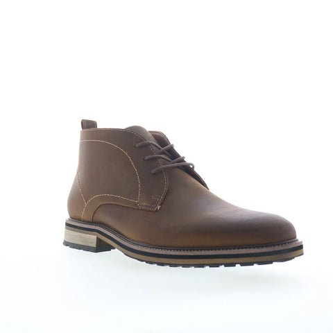 Steve Madden Tabriz TABR01M1 Mens Brown Leather Lace Up Chukkas Boots