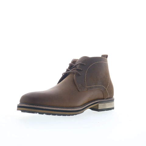 Steve Madden Tabriz TABR01M1 Mens Brown Leather Lace Up Chukkas Boots