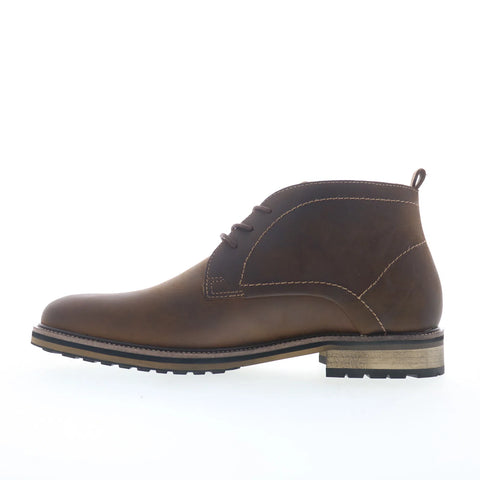 Steve Madden Tabriz TABR01M1 Mens Brown Leather Lace Up Chukkas Boots