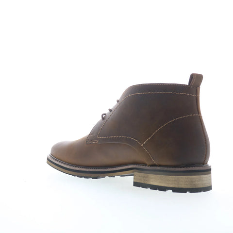 Steve Madden Tabriz TABR01M1 Mens Brown Leather Lace Up Chukkas Boots