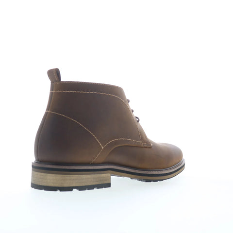 Steve Madden Tabriz TABR01M1 Mens Brown Leather Lace Up Chukkas Boots