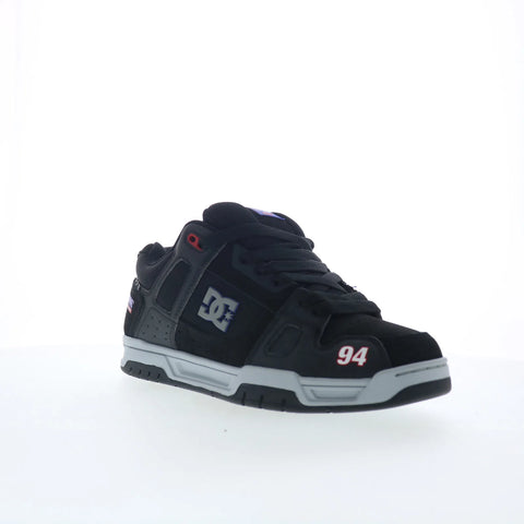 DC Stag DC01813063-BKGYBL Mens Black Nubuck Skate Inspired Sneakers Shoes