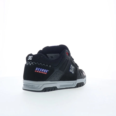DC Stag DC01813063-BKGYBL Mens Black Nubuck Skate Inspired Sneakers Shoes