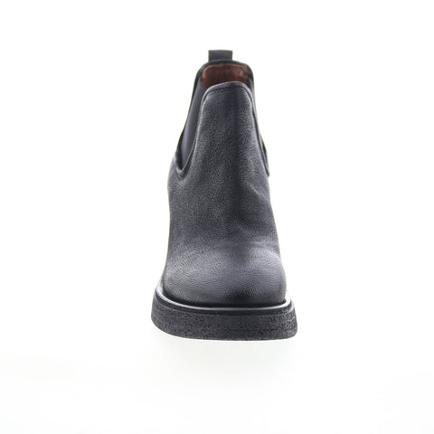 A.S. 98 Talen Womens Black Leather Slip On Ankle & Booties Boots