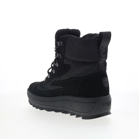 Pajar Talya PDPAB00627.01 Womens Black Suede Lace Up Ankle & Booties Boots