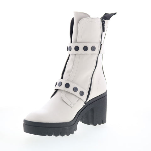 Fly London Tama TAMA888FLY-001 Womens White Leather Casual Dress Boots