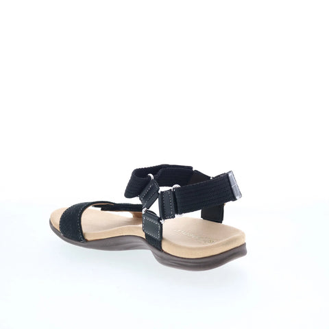 Spenco Tamara SP1071BLK Womens Black Leather Strap Strap Sandals Shoes