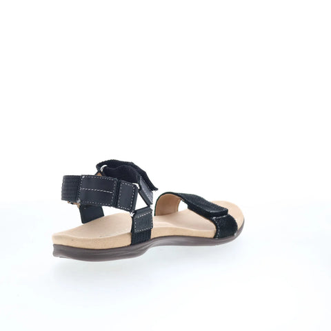 Spenco Tamara SP1071BLK Womens Black Leather Strap Strap Sandals Shoes