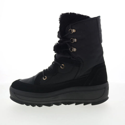 Pajar Tamey 74783 Womens Black Synthetic Lace Up Ankle & Booties Boots