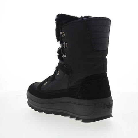 Pajar Tamey 74783 Womens Black Synthetic Lace Up Ankle & Booties Boots