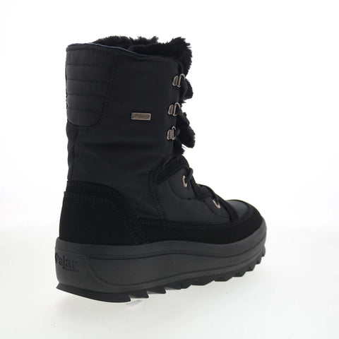 Pajar Tamey 74783 Womens Black Synthetic Lace Up Ankle & Booties Boots