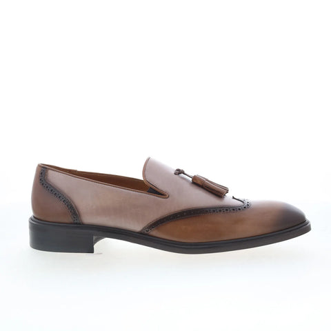 Mezlan Tassel Loafer 21748 Mens Brown Leather Loafers & Slip Ons Casual Shoes