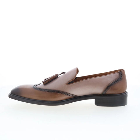 Mezlan Tassel Loafer 21748 Mens Brown Leather Loafers & Slip Ons Casual Shoes