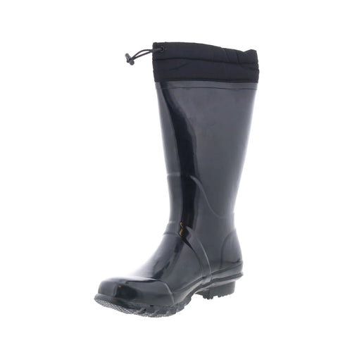 Pajar Tatiana 55656 Womens Black Synthetic Pull On Mid Calf Boots