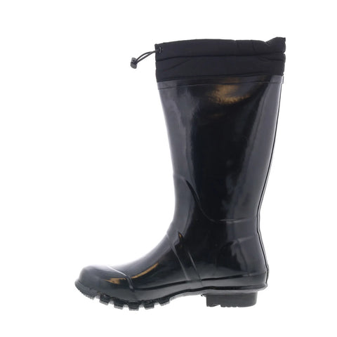 Pajar Tatiana 55656 Womens Black Synthetic Pull On Mid Calf Boots