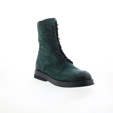 A.S. 98 Tatton Womens Green Leather Zipper Casual Dress Boots