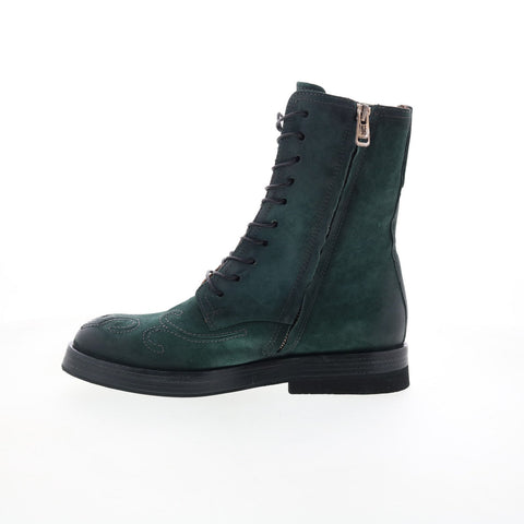 A.S. 98 Tatton Womens Green Leather Zipper Casual Dress Boots
