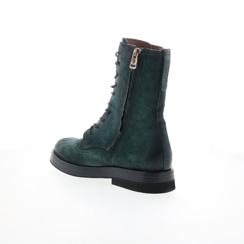 A.S. 98 Tatton Womens Green Leather Zipper Casual Dress Boots