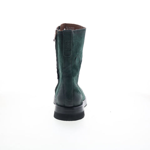 A.S. 98 Tatton Womens Green Leather Zipper Casual Dress Boots